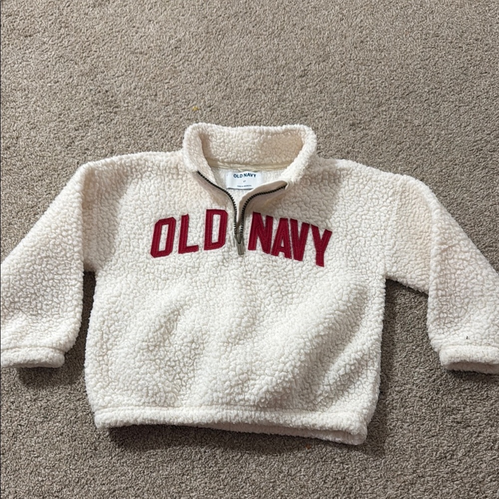 Old Navy Cream Sherpa Pullover